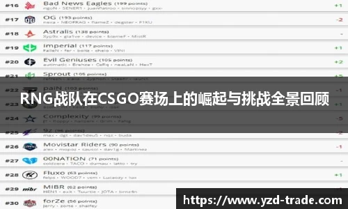 RNG战队在CSGO赛场上的崛起与挑战全景回顾