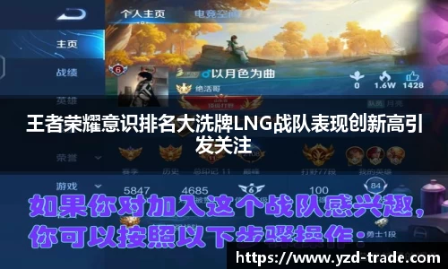 王者荣耀意识排名大洗牌LNG战队表现创新高引发关注